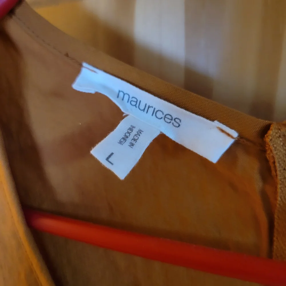 Maurices Short Sleeve Tunic Top — Rust Tan - Picture 2 of 4
